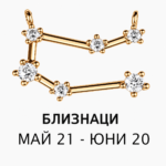 БЛИЗНАЦИ - Уникално Зодиакално Колие , Зодиак Бижу, Зодиакален Подарък, Зодиакално Бижу